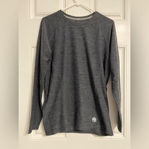 T8- CLIMATESMART by Cuddl Duds Gray Long Sleeve BASE LAYER Shirt